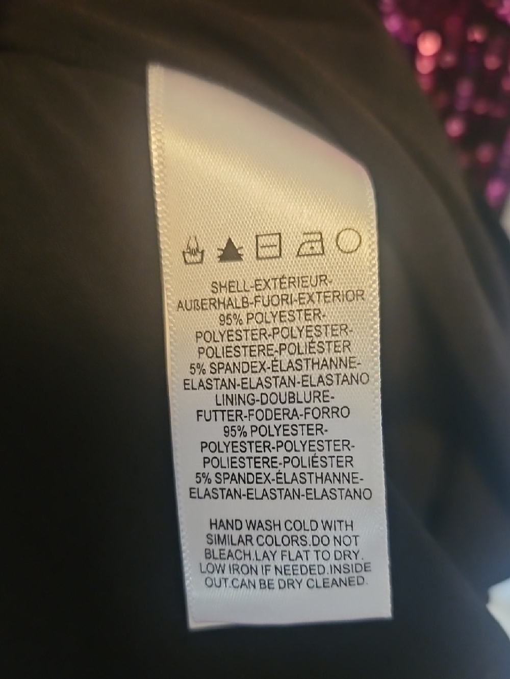 Dress the Population Black/Pink Evening Slip Dress Size M - Picture 9 of 9